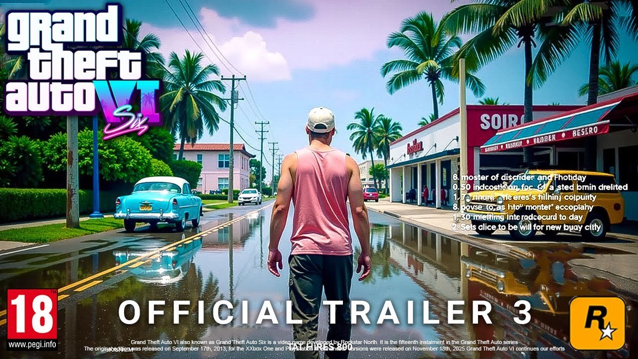 Gta 6 Official Trailer 3 Leaks Big Announcement Release Date Reveal