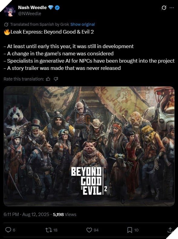 Beyond Good And Evil 2 Don Doan Ve Viec Ap Dung Cong Nghe Ai Tao Sinh Beyond Good And Evil 2: Đồn Đoán Về Việc Áp Dụng Công Nghệ Ai Tạo Sinh